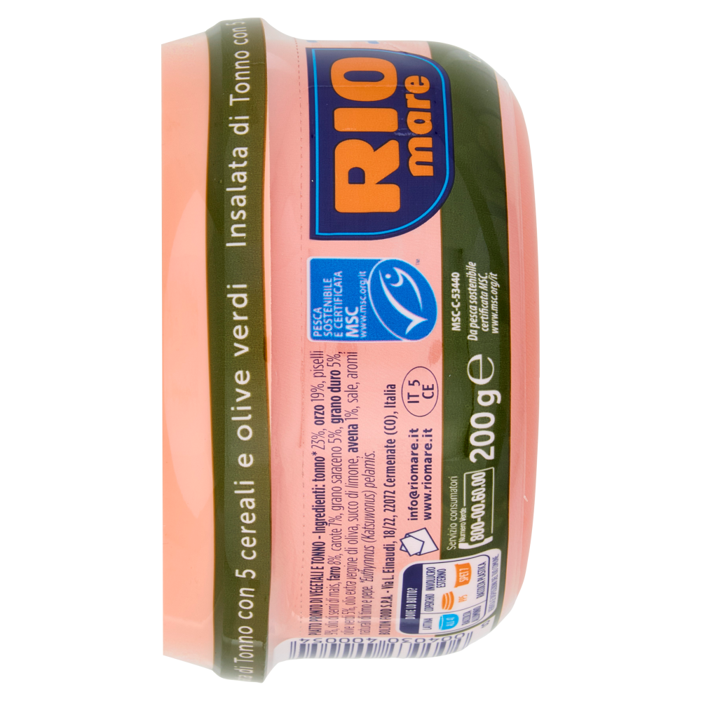 Rio mare Insalatissime Insalata di Tonno 5 Cereali con grano saraceno e olive verdi 200 g