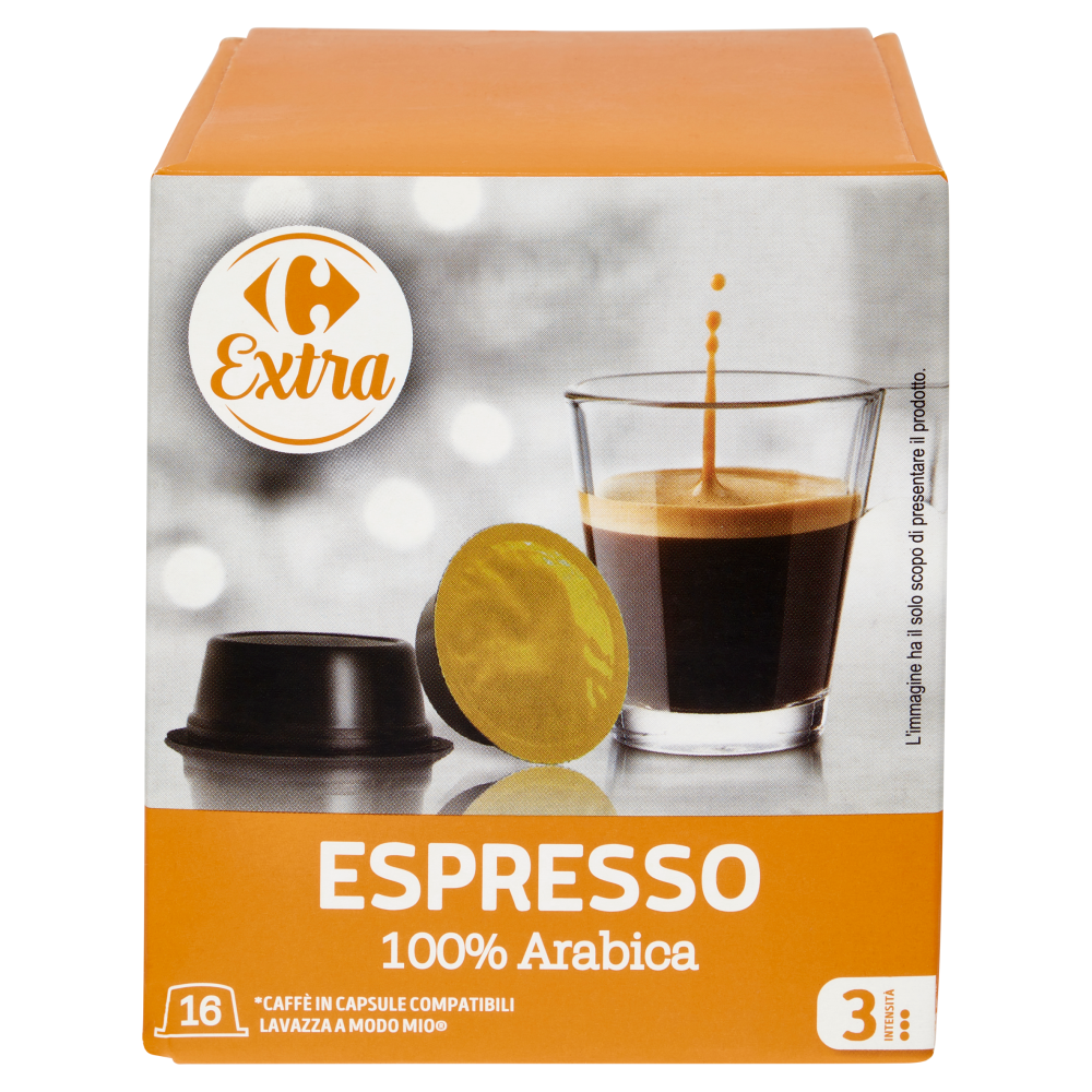 Carrefour Extra Espresso 100% Arabica 16 x 7,5 g