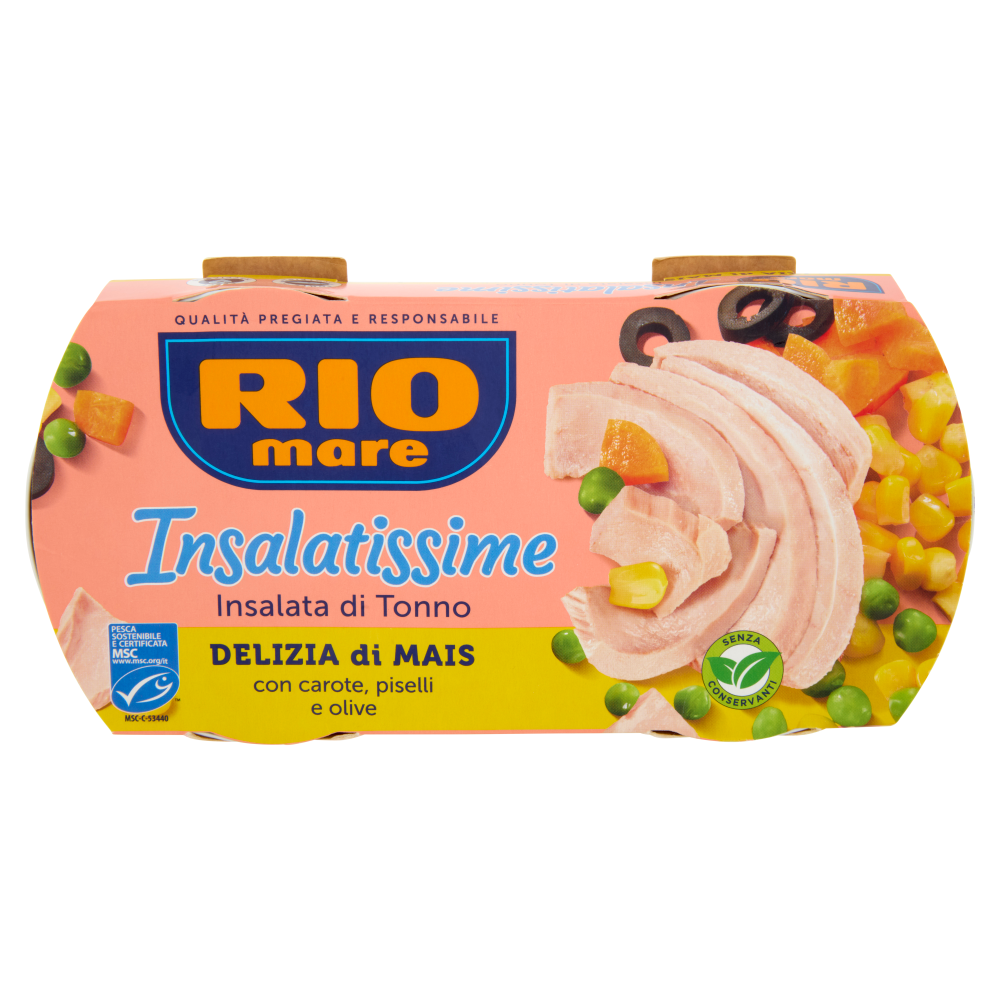 Rio mare Insalatissime Delizia di Mais con carote, piselli e olive 2 x 160 g