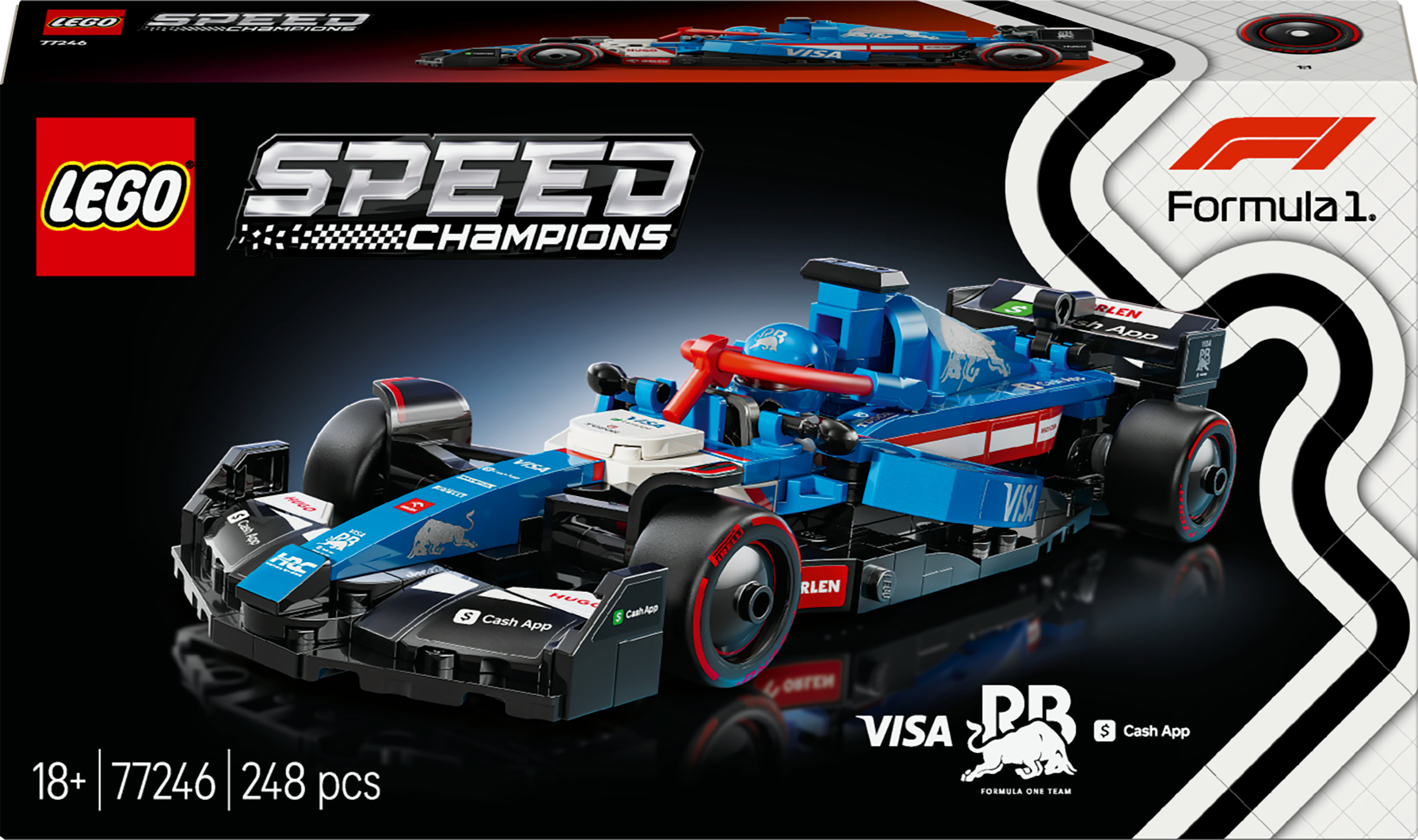 LEGO Speed Champions Auto da corsa F1® Visa Cash App RB VCARB 01