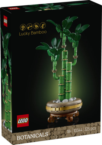 LEGO Botanicals 10344 Bamb&ugrave; del Buon Auspicio, Pianta Artificiale da Arredamento con Vaso Finto, Regalo Donna, Uomo e Adulti