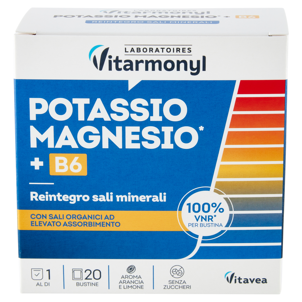 Laboratoires Vitarmonyl Potassio Magnesio* + B6 20 Bustine 64 g