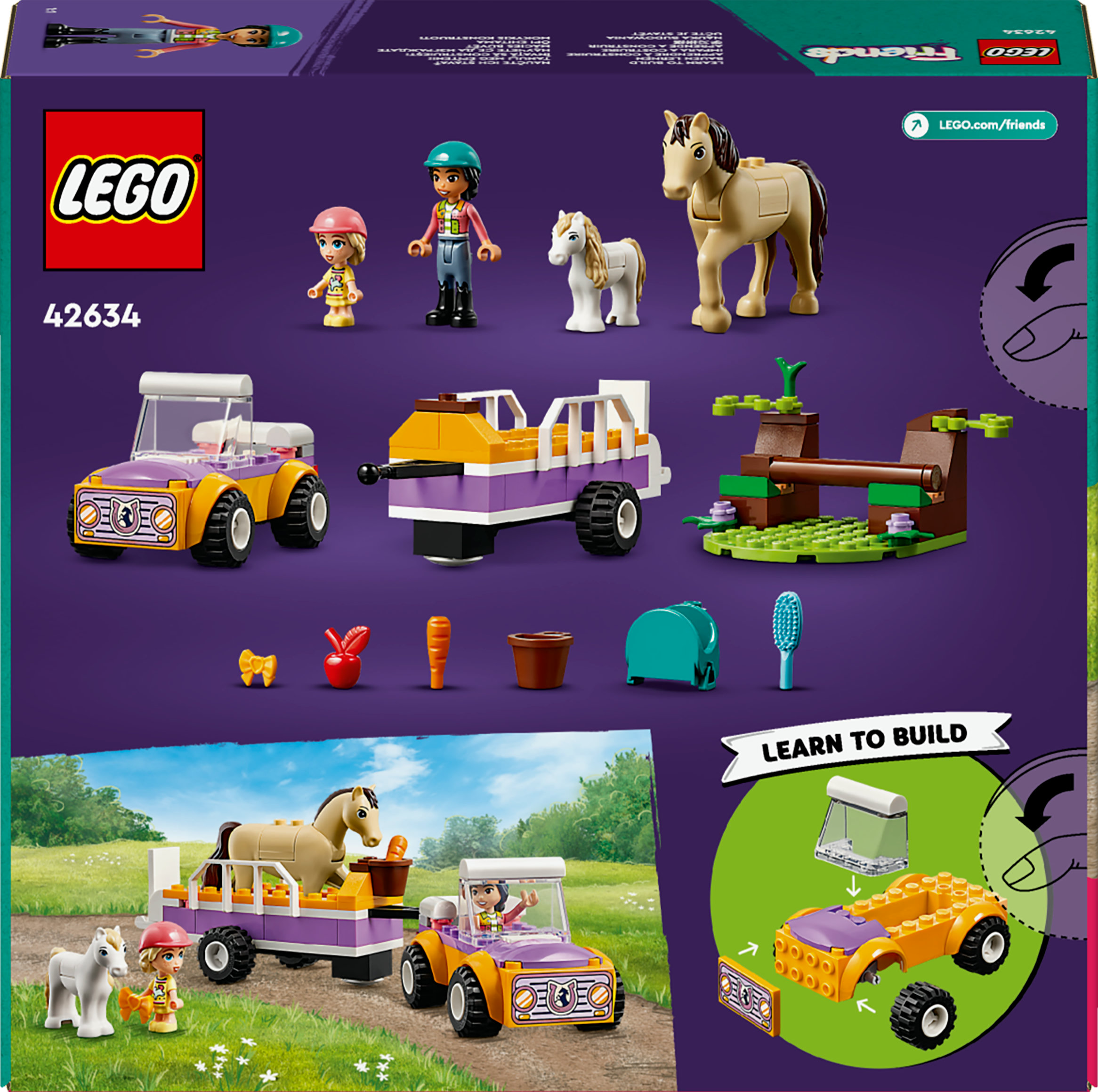 LEGO Friends Rimorchio con cavallo e pony