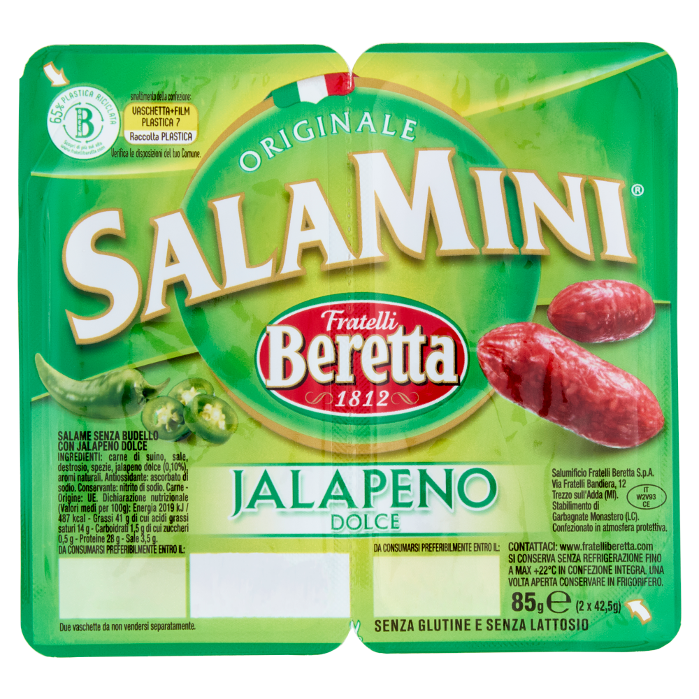 Fratelli Beretta SalaMini Jalapeno Dolce 2 x 42,5 g