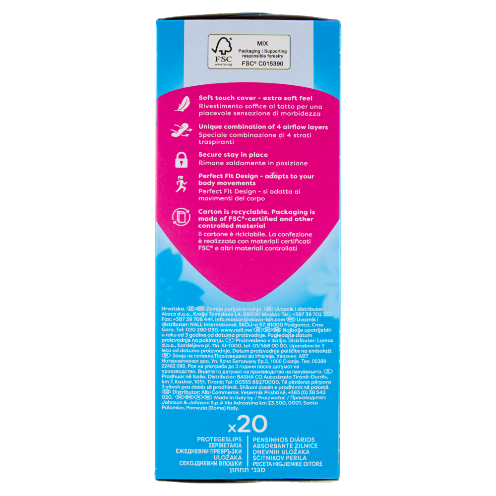 Carefree Cotton Feel* Normal Aloe Fragranza all'Aloe Vera Salvaslip 20 pz