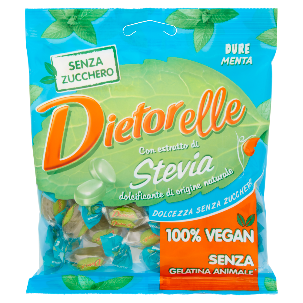 Dietorelle con estratto di Stevia Dure Menta 70 g