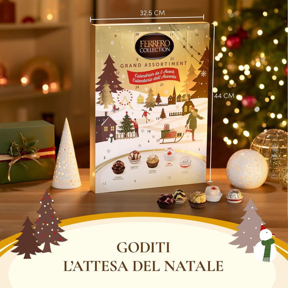 Ferrero Collection Grand Assortiment Calendario dell'Avvento 24 pezzi 250 g
