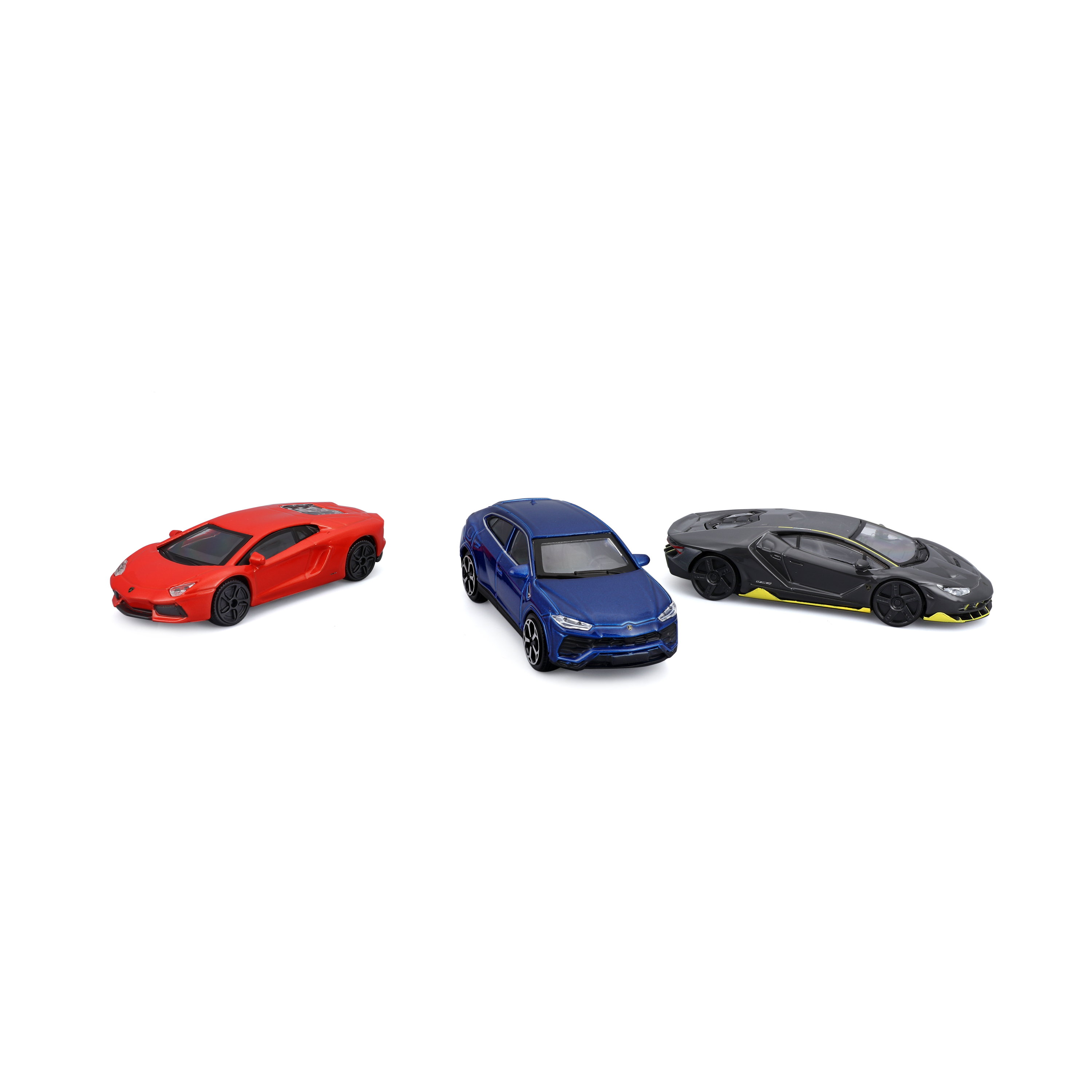 BBURAGO Gift Pack con 3 Auto Lamborghini - 1:43