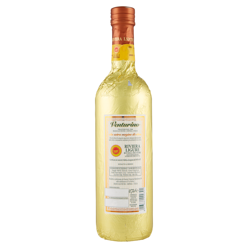 Venturino olio extra vergine di oliva Riviera Ligure Riviera dei Fiori DOP 0,75 l