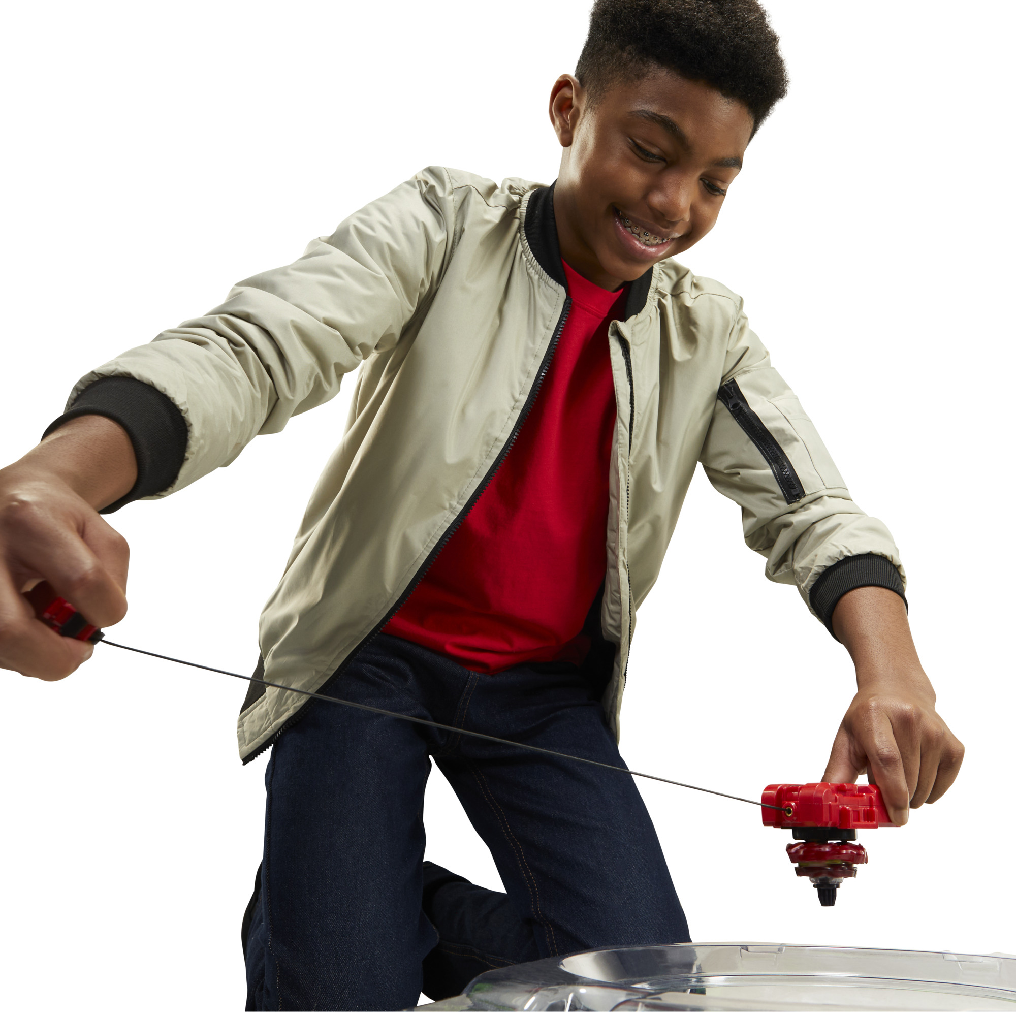 Beyblade X, Deluxe Launcher and Top, set di lanciatore a corda deluxe