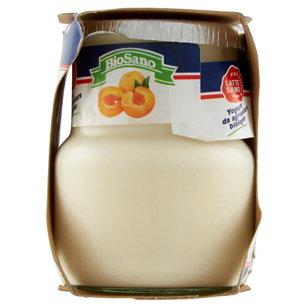 Fattoria Latte Sano BioSano Yogurt da agricoltura biologica Albicocca 2 x 125 g
