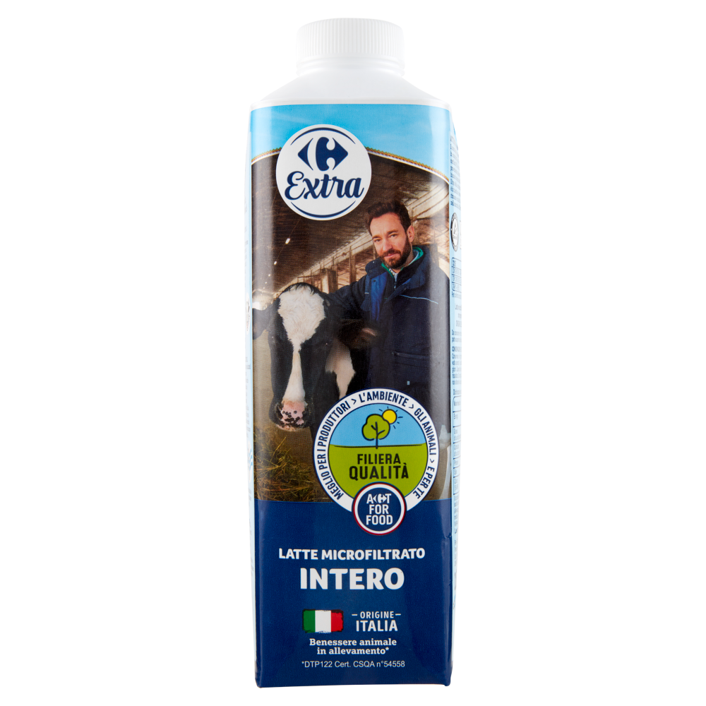 Carrefour Extra Latte Microfiltrato Intero 1 L