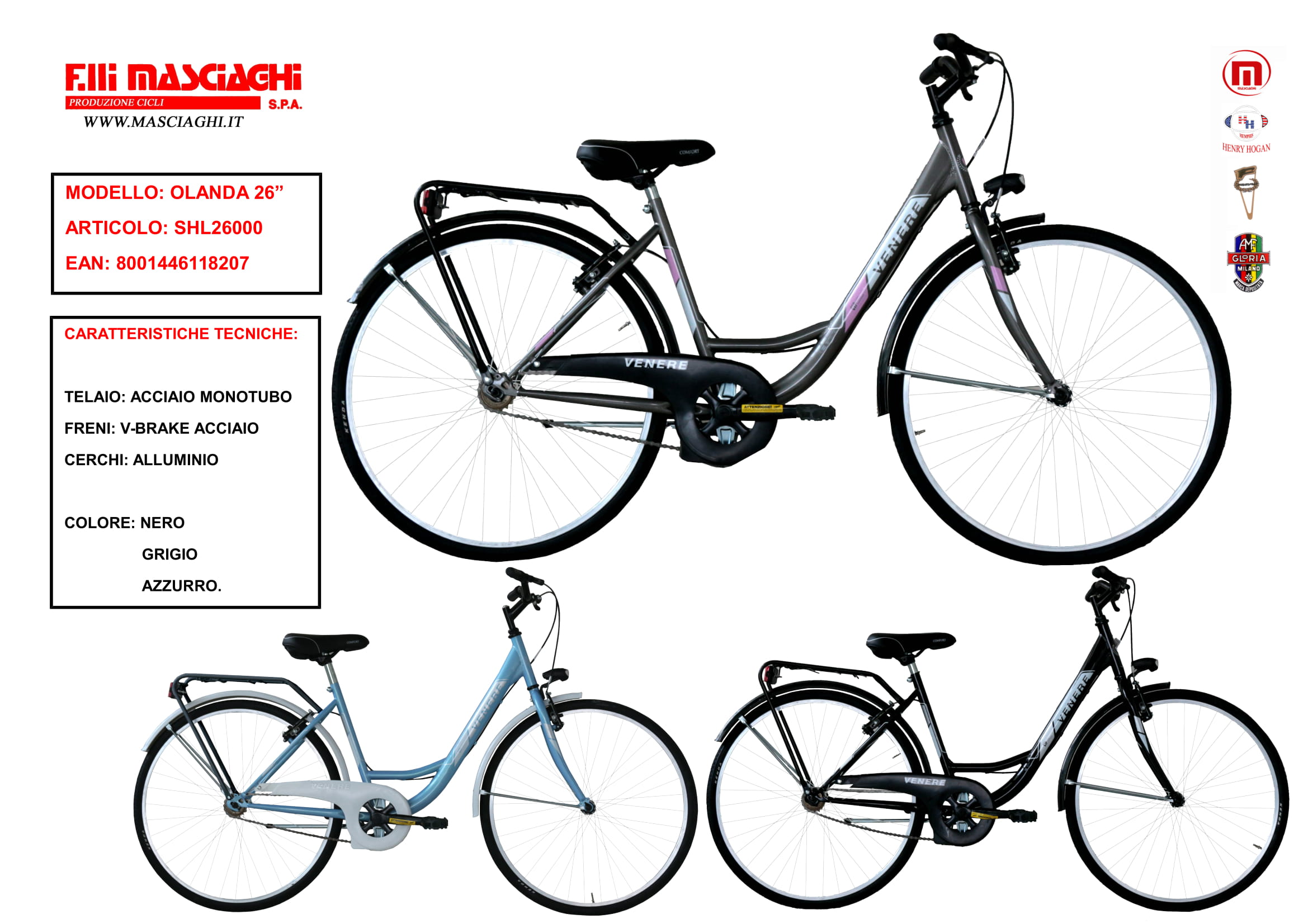 F.lli Masciaghi Bicicletta Olanda | Carrefour