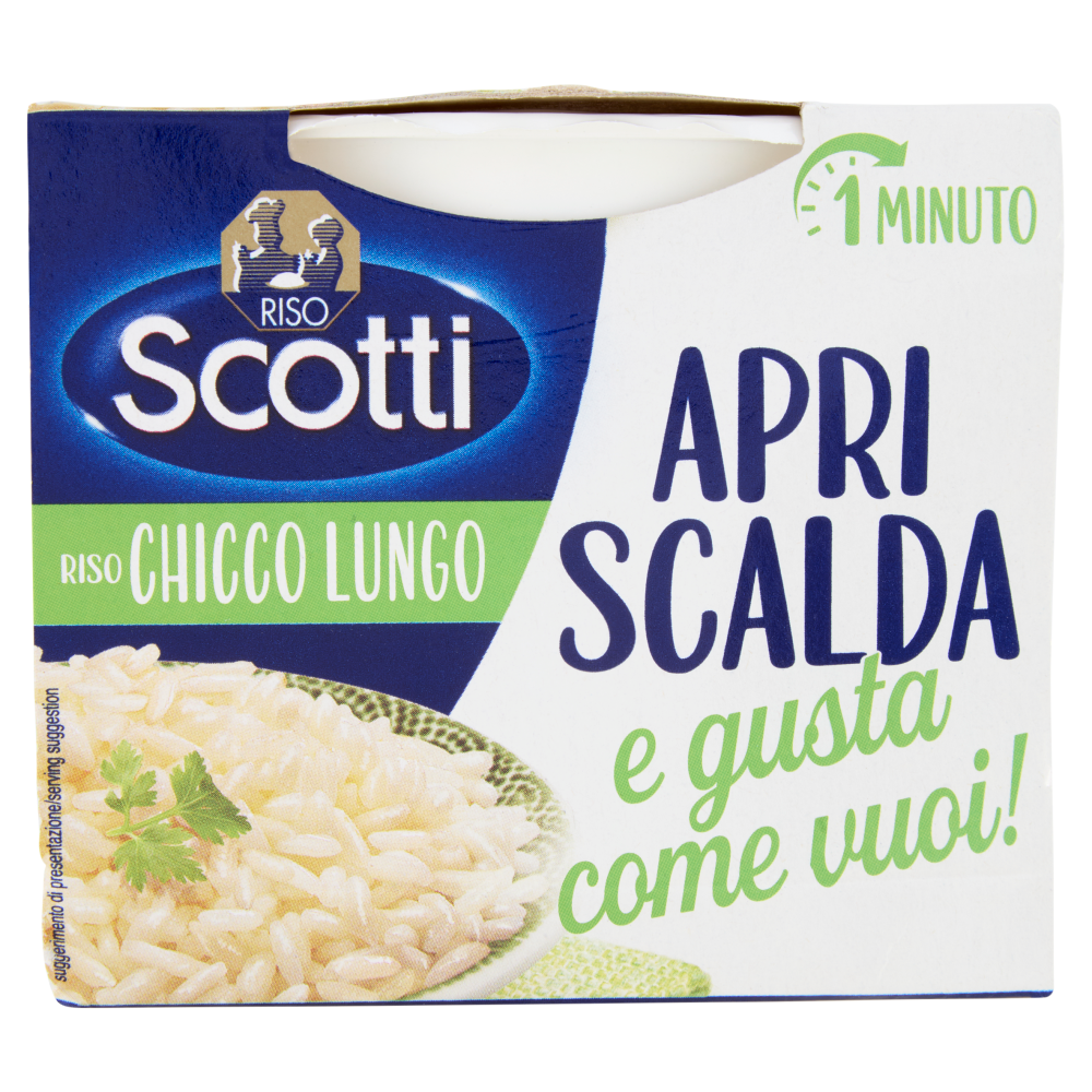 Riso Scotti Apri Scalda e gusta come vuoi! Riso Chicco Lungo 200 g