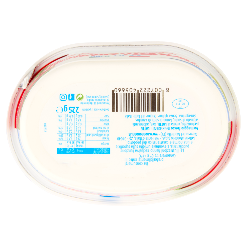 Nonno Nanni il fresco spalmabile 225 g