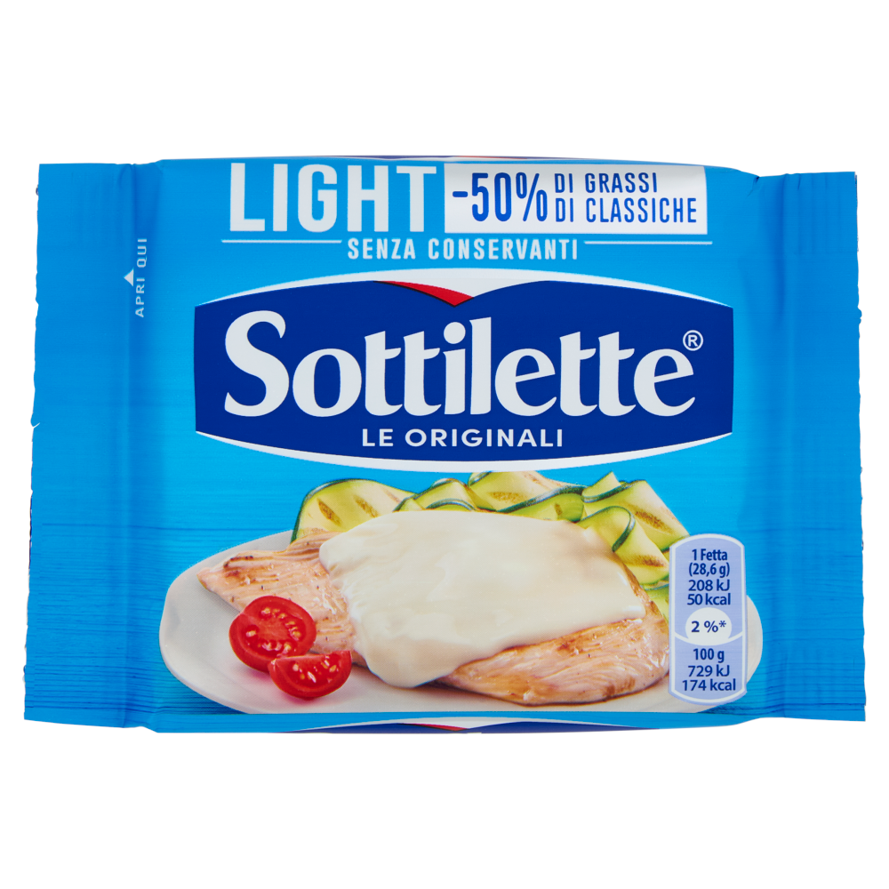 Sottilette Light formaggio fuso a fette leggero - 200 g