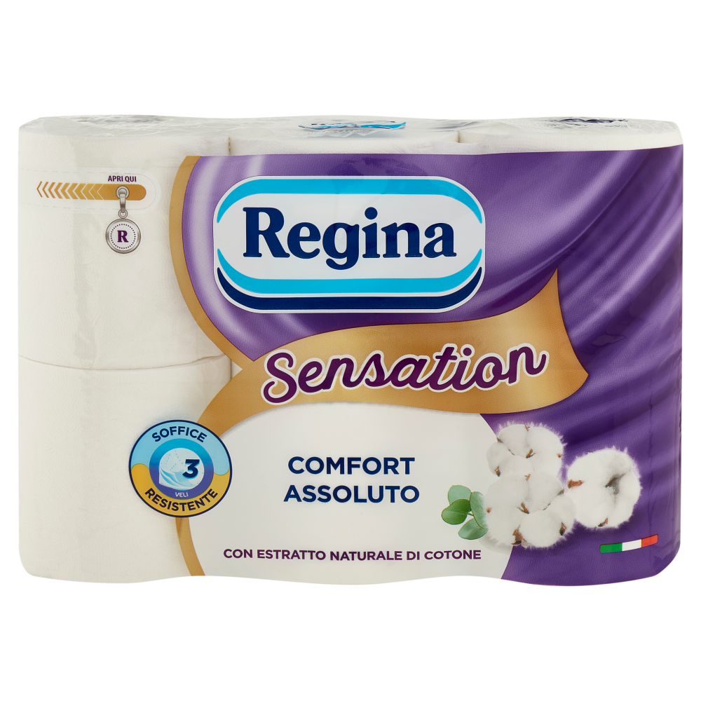 Regina Sensation carta igienica 6 rotoli