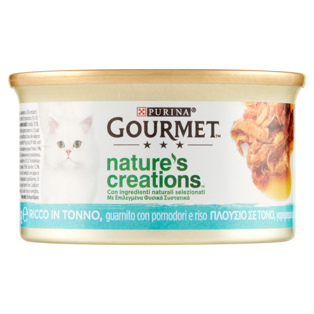 GOURMET Nature's Creations Cibo Umido Gatti - Filettini Pollo Con Spinaci E Pomodori, 24 Lattine 85g - Foto 6