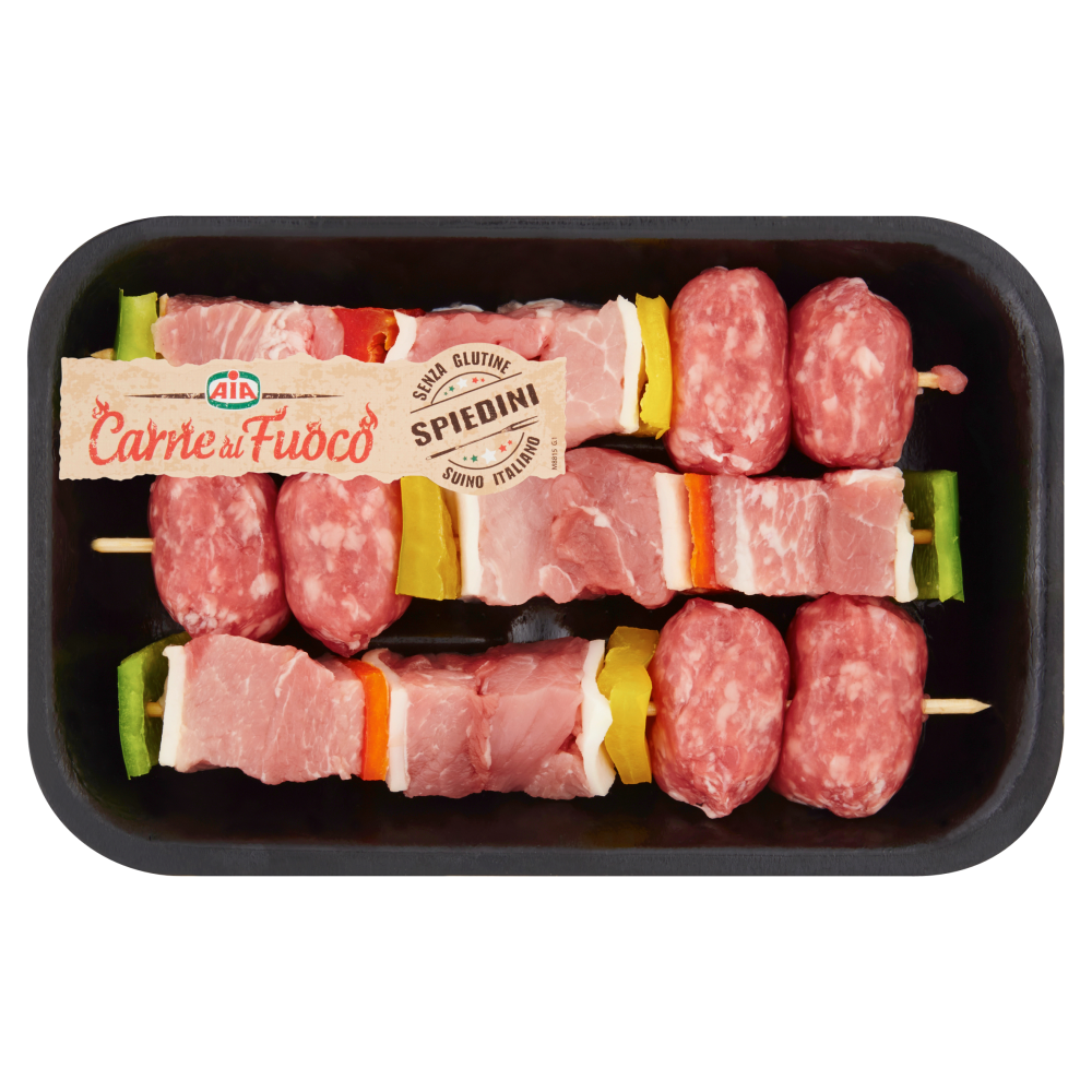Aia Carne al Fuoco Spiedino Rustico di Suino 0,420 kg