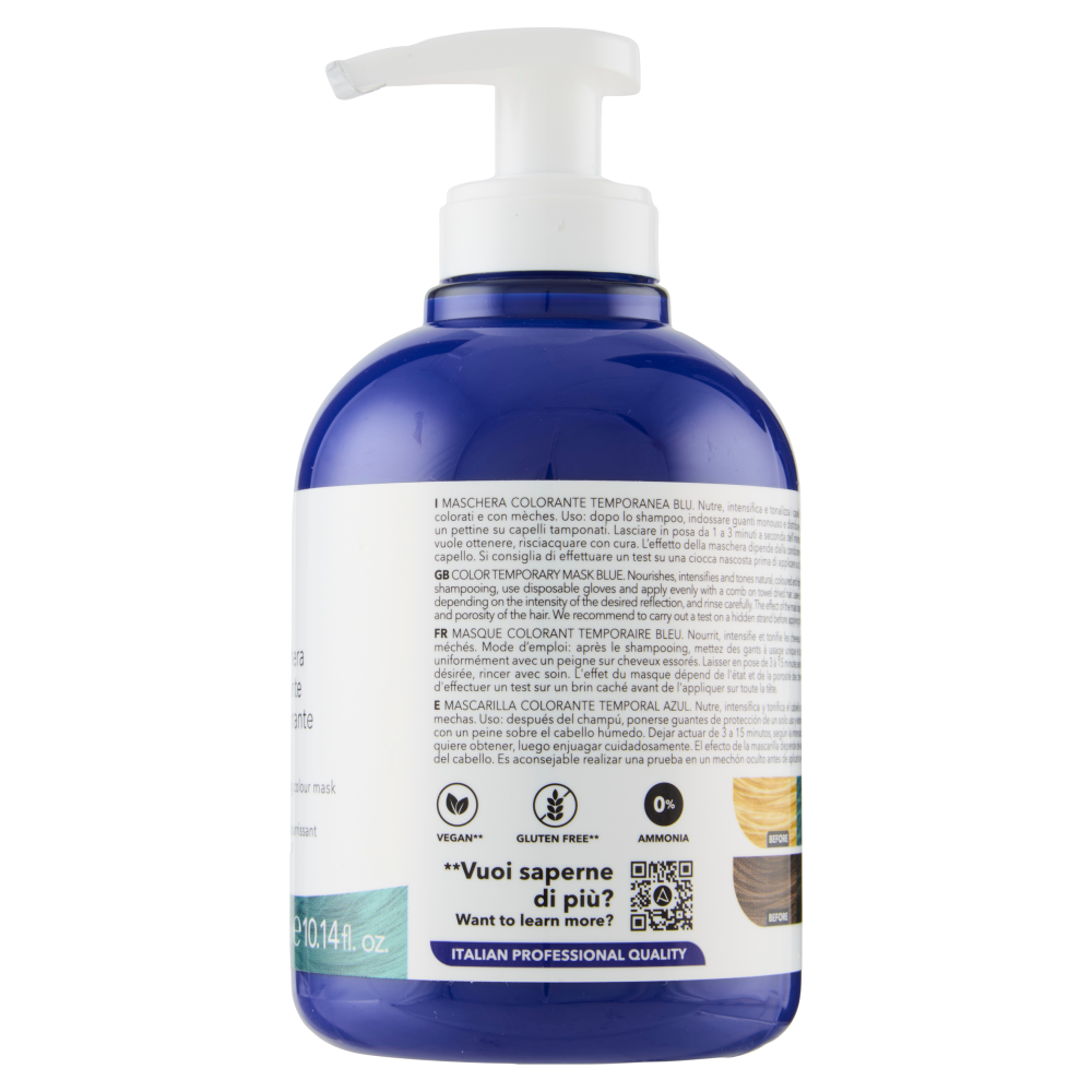 Alama Professional S.O.S. Color & Go Maschera nutriente e colorante Blu 300 ml