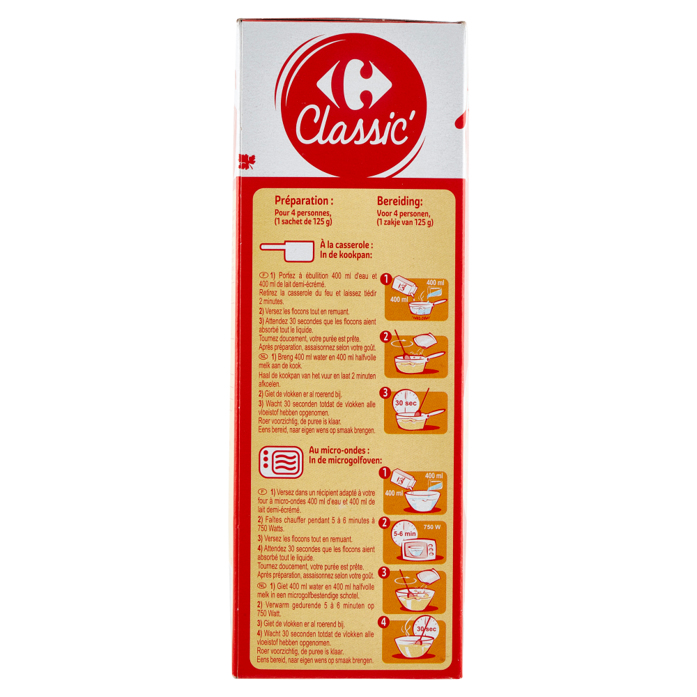 Carrefour Classic Puree Classic 4 x 125 g