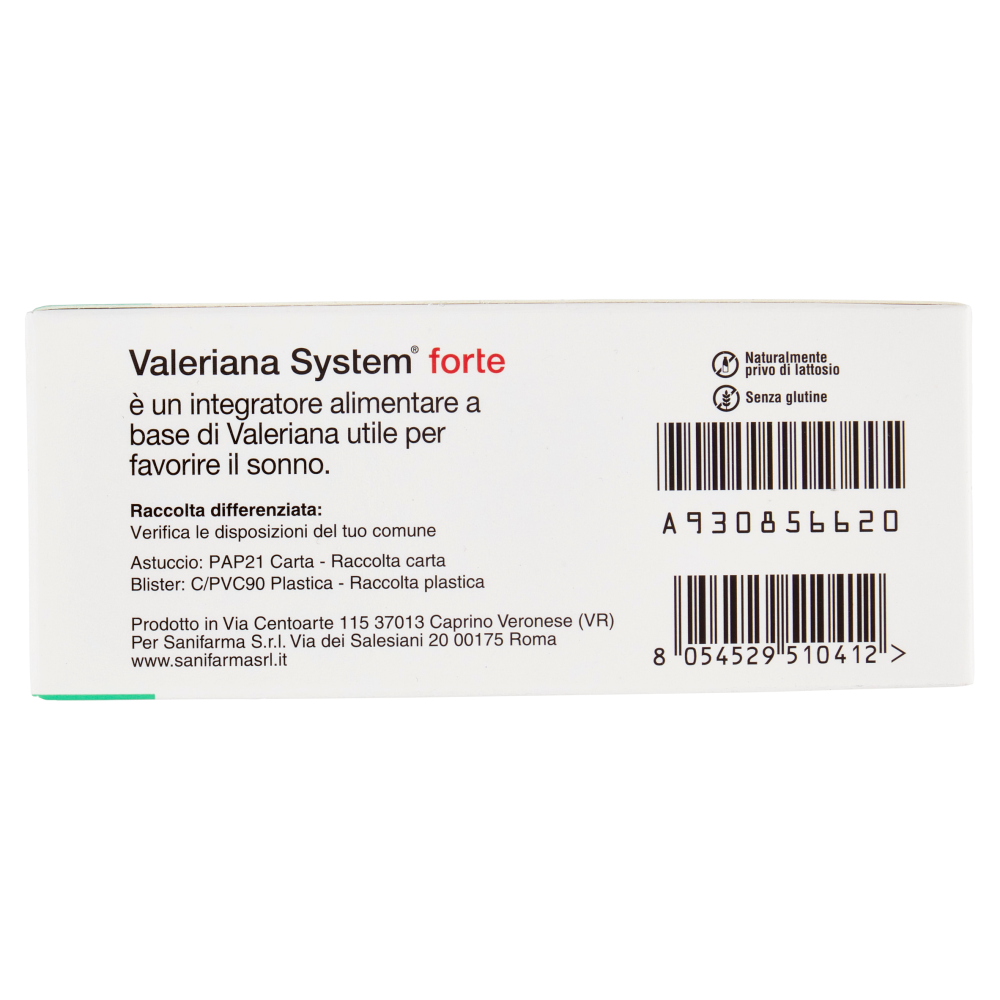 Valeriana System forte 300 20 compresse 16 g