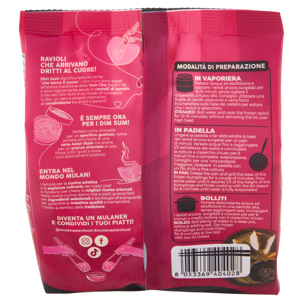 Mulan Gyoza di Gamberi Gusto Raffinato 300 g