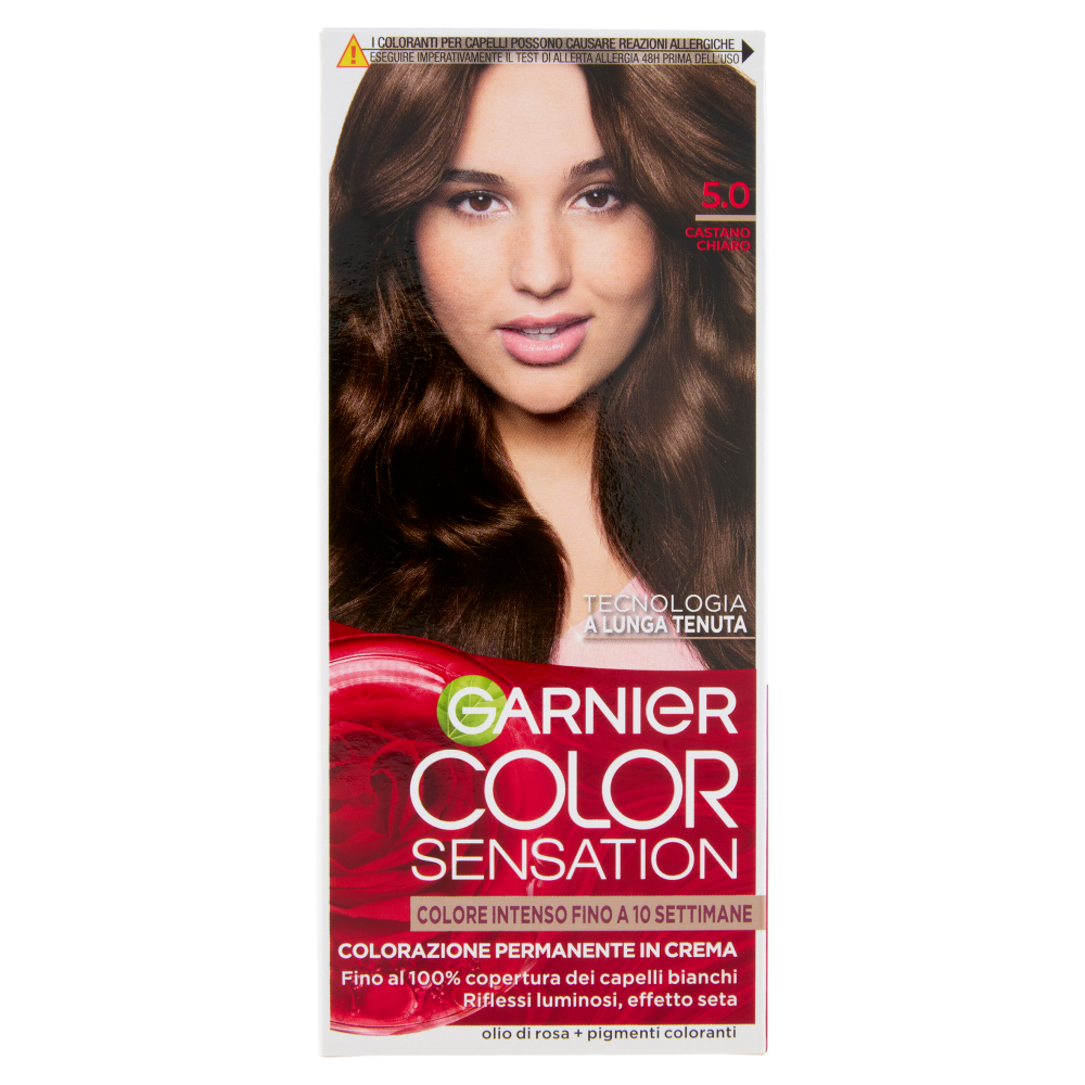 Garnier Color Sensation Colorazione Permanente in Crema 5.0 Castano Chiaro