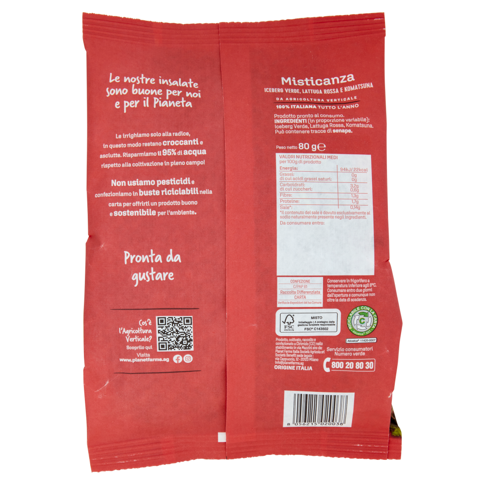 Planet Farms Frescaah Misticanza 80 g