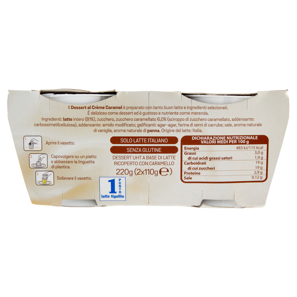 latte tigullio Budino Crème Caramel 2 x 110 g