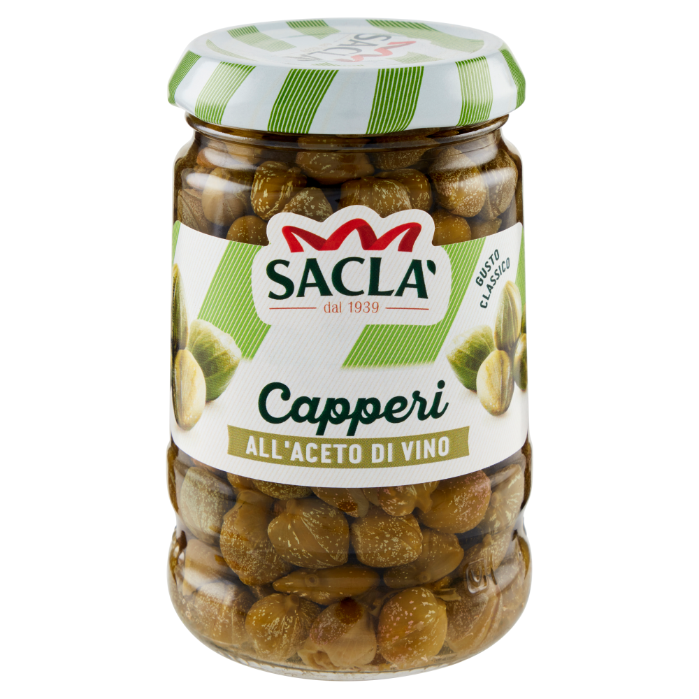 Sacl&agrave; Capperi all'Aceto di Vino 200 g