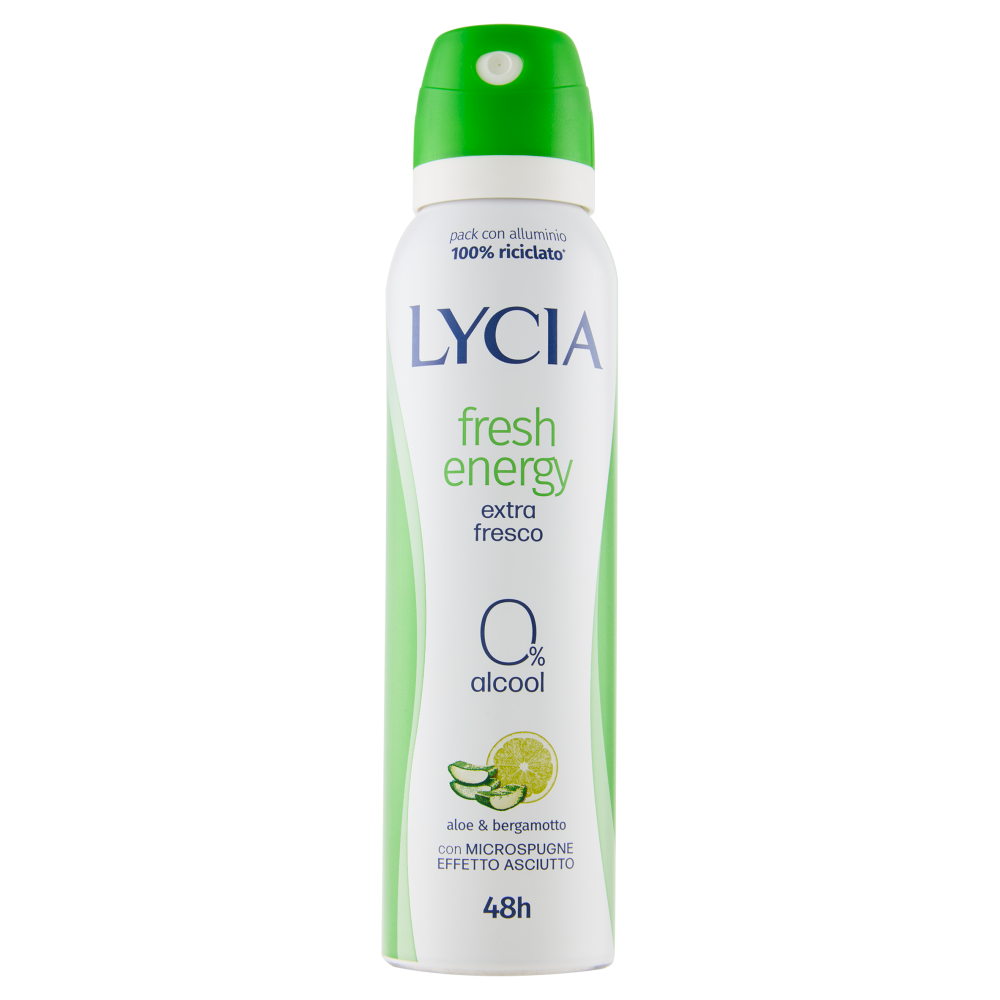 Lycia fresh energy aloe & bergamotto deo spray 150 ml