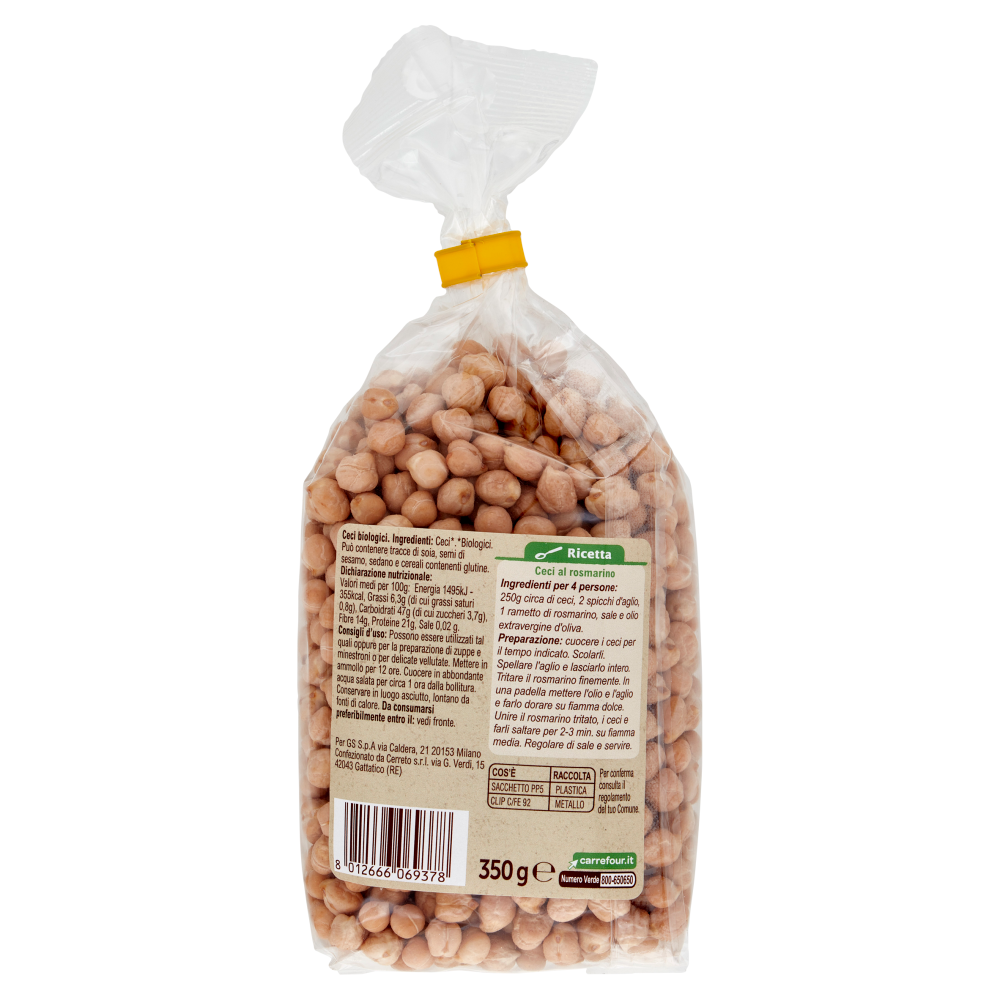 Carrefour Bio Ceci Biologici 350 g