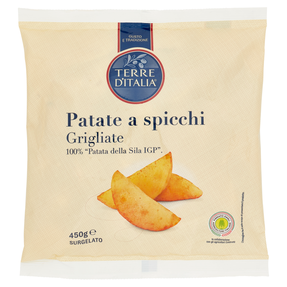 Terre d'Italia Patate a spicchi Grigliate Surgelato 450 g