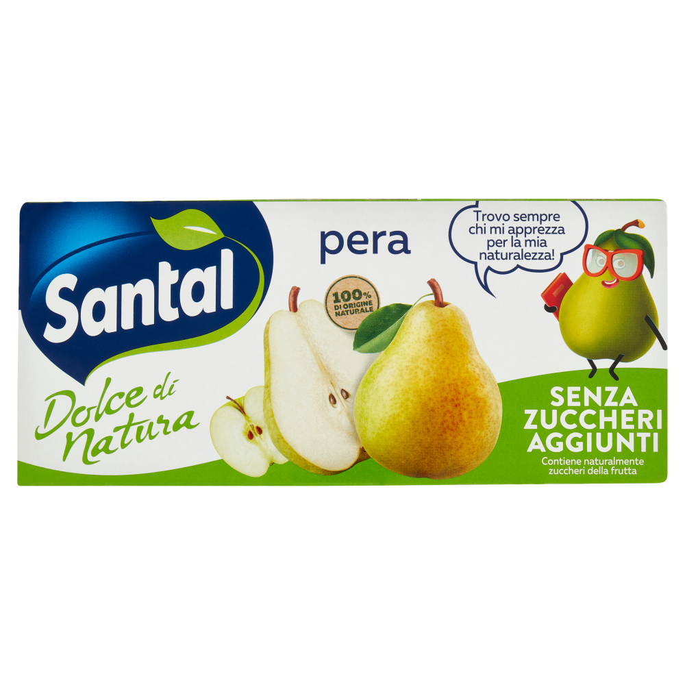 Santàl Dolce di Natura pera Senza Zuccheri Aggiunti 3 x 200 ml