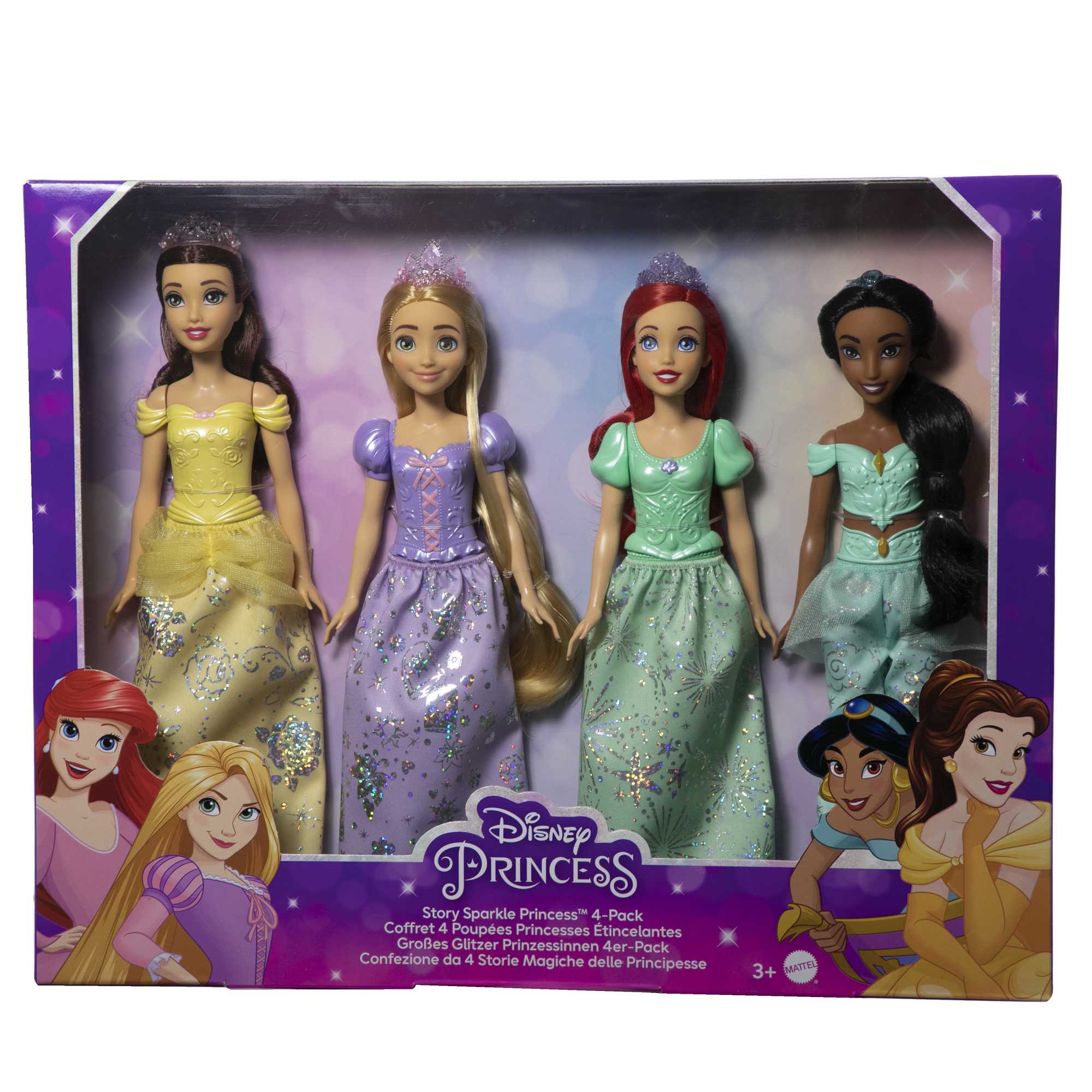 Disney Princess Multipack 4 fashion doll Mattel