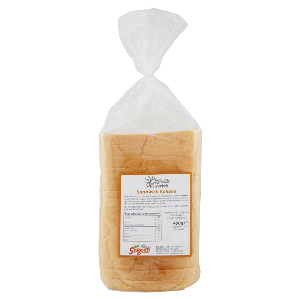 Stagnati Pan morbidi Sandwich Italiano 450 g