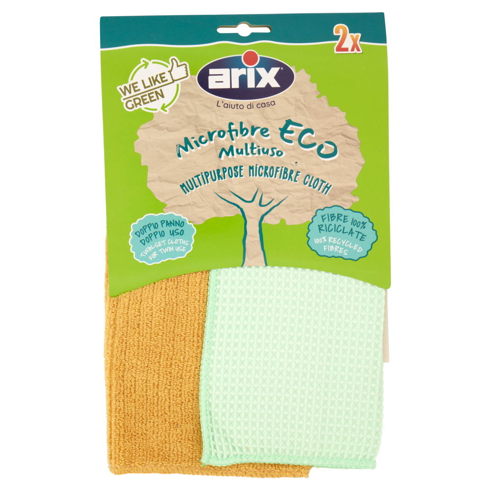 arix We Like Green Microfibre Eco Multiuso 2 pz