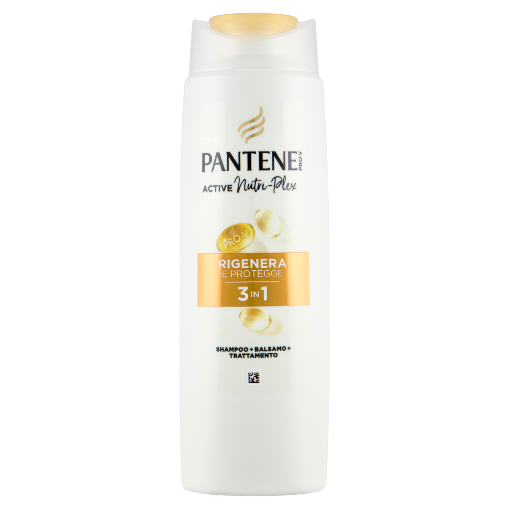Pantene Pro-V Rigenera e Protegge 3 in 1 Shampoo + Balsamo + Trattamento Active Nutri-Plex 250 ml