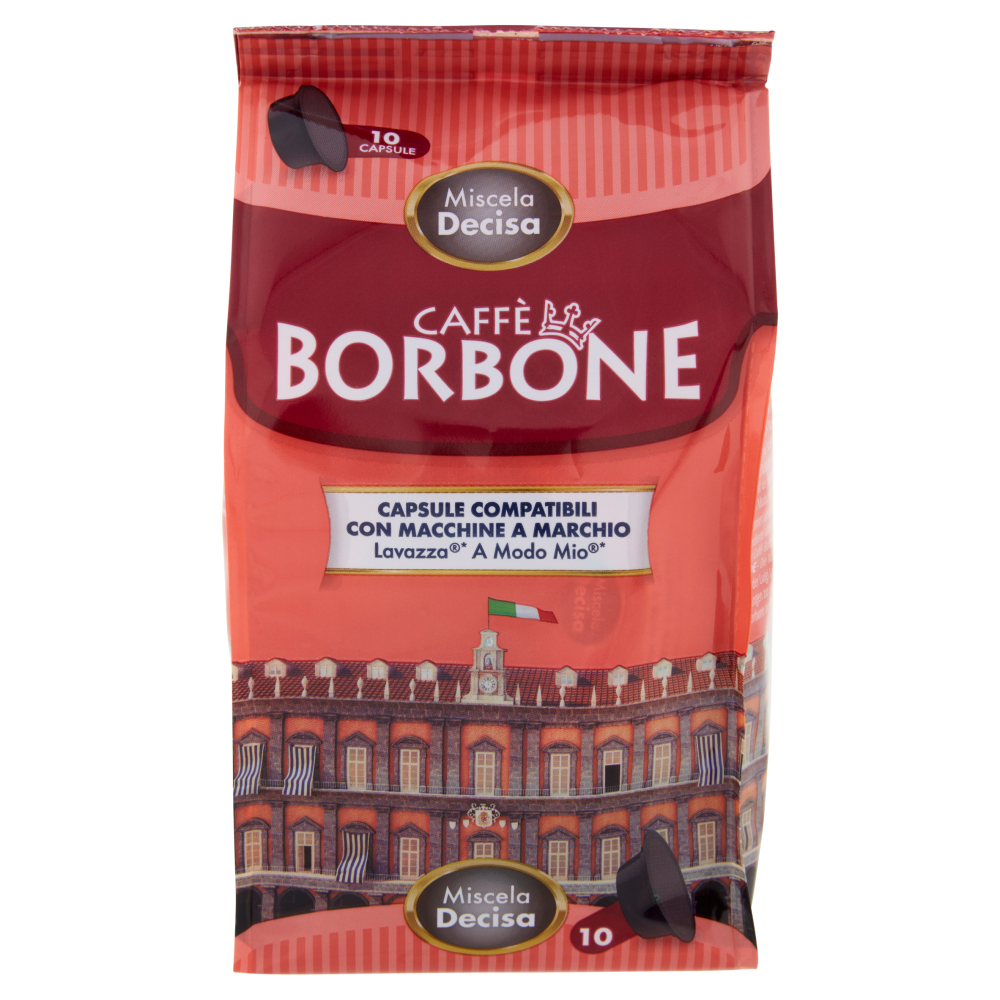 Caffè Borbone Miscela Decisa Capsule Compatibili Lavazza* A modo Mio* 10 x 7,2 g