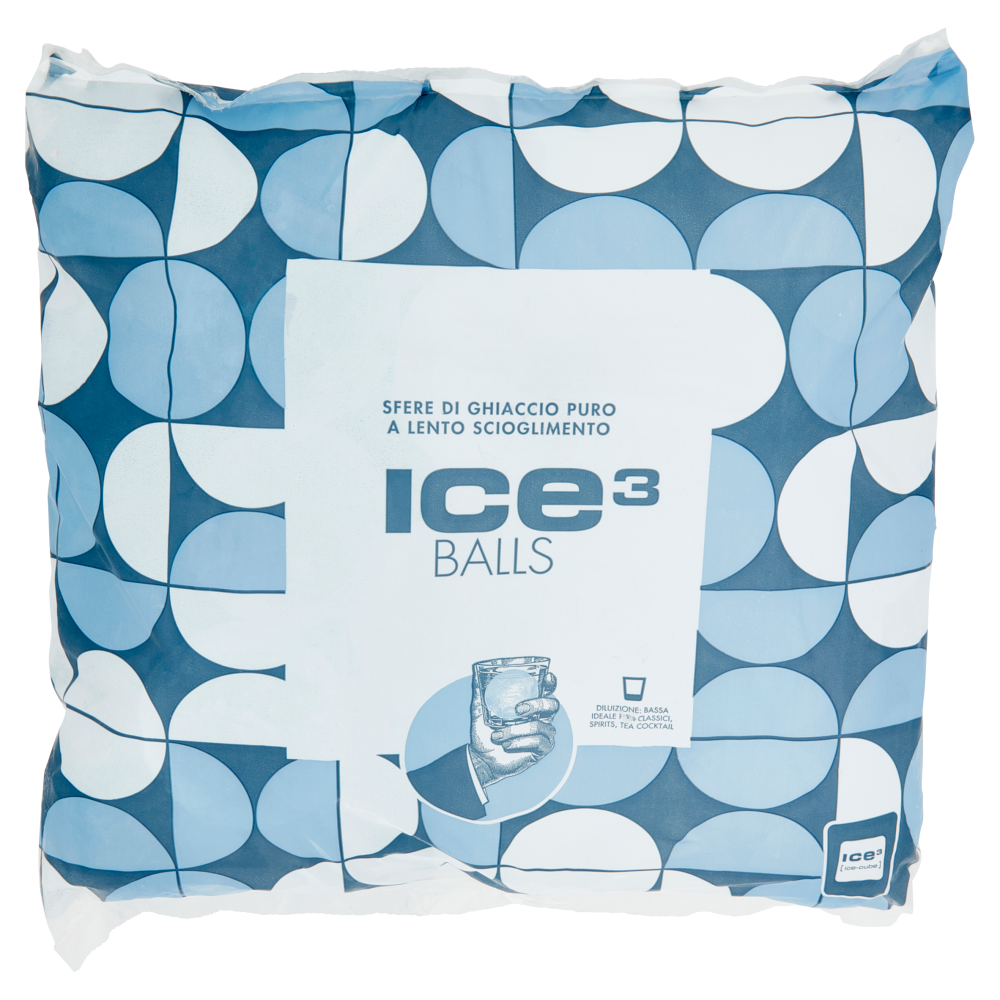 ice cube Ice³ Balls Sfere di Ghiaccio Puro a Lento Scioglimento 1 kg