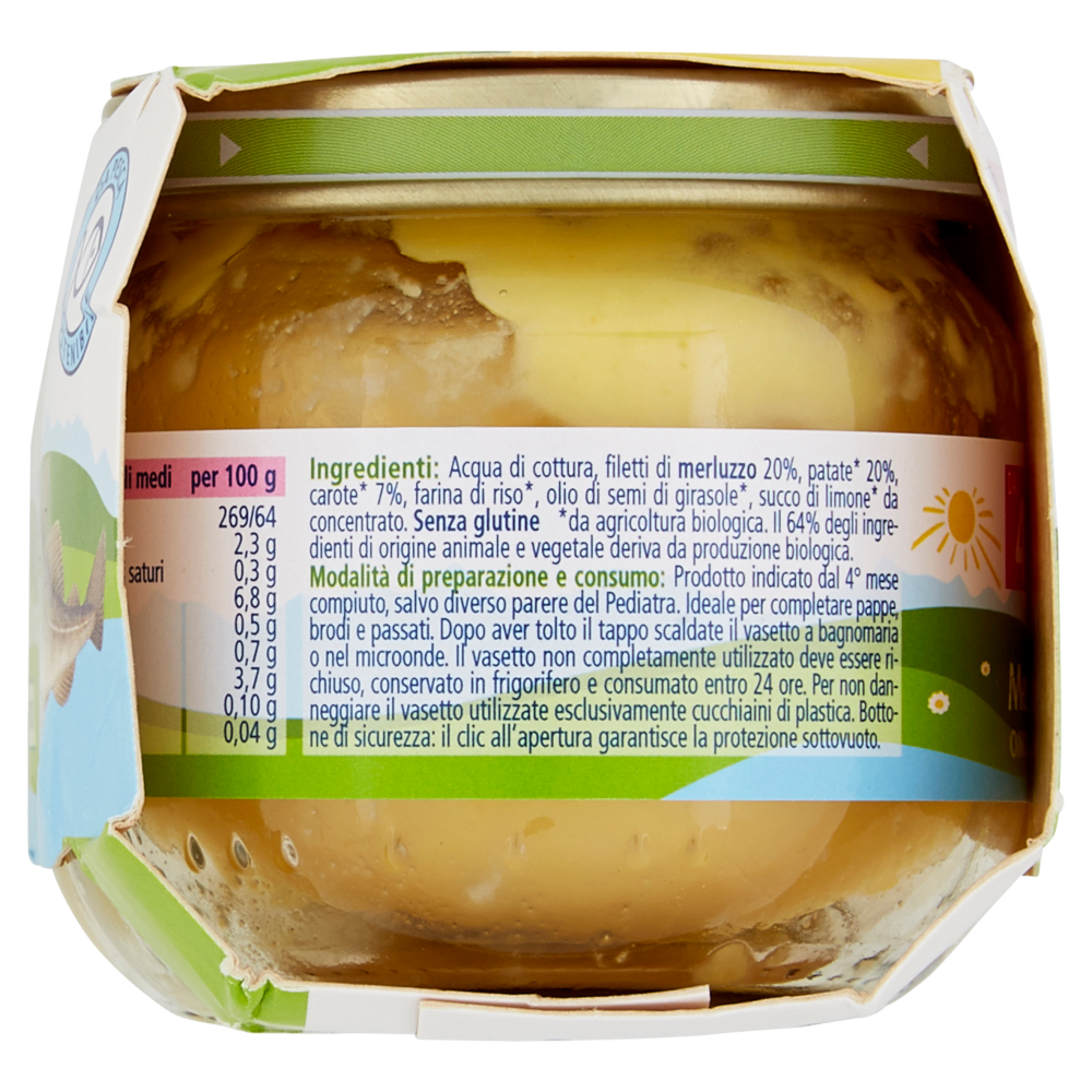 HiPP Merluzzo con patate e carote Omogeneizzato 2 x 80 g