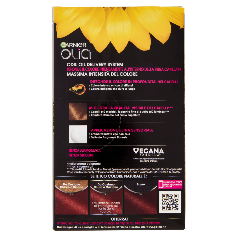 Garnier Olia Tinta Capelli, Senza Ammoniaca, Intense red 660