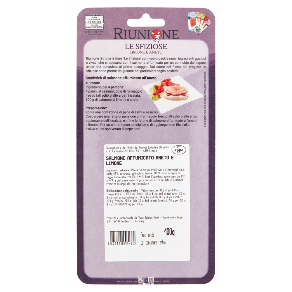 Riunione Le Sfiziose Limone e Aneto 100 g