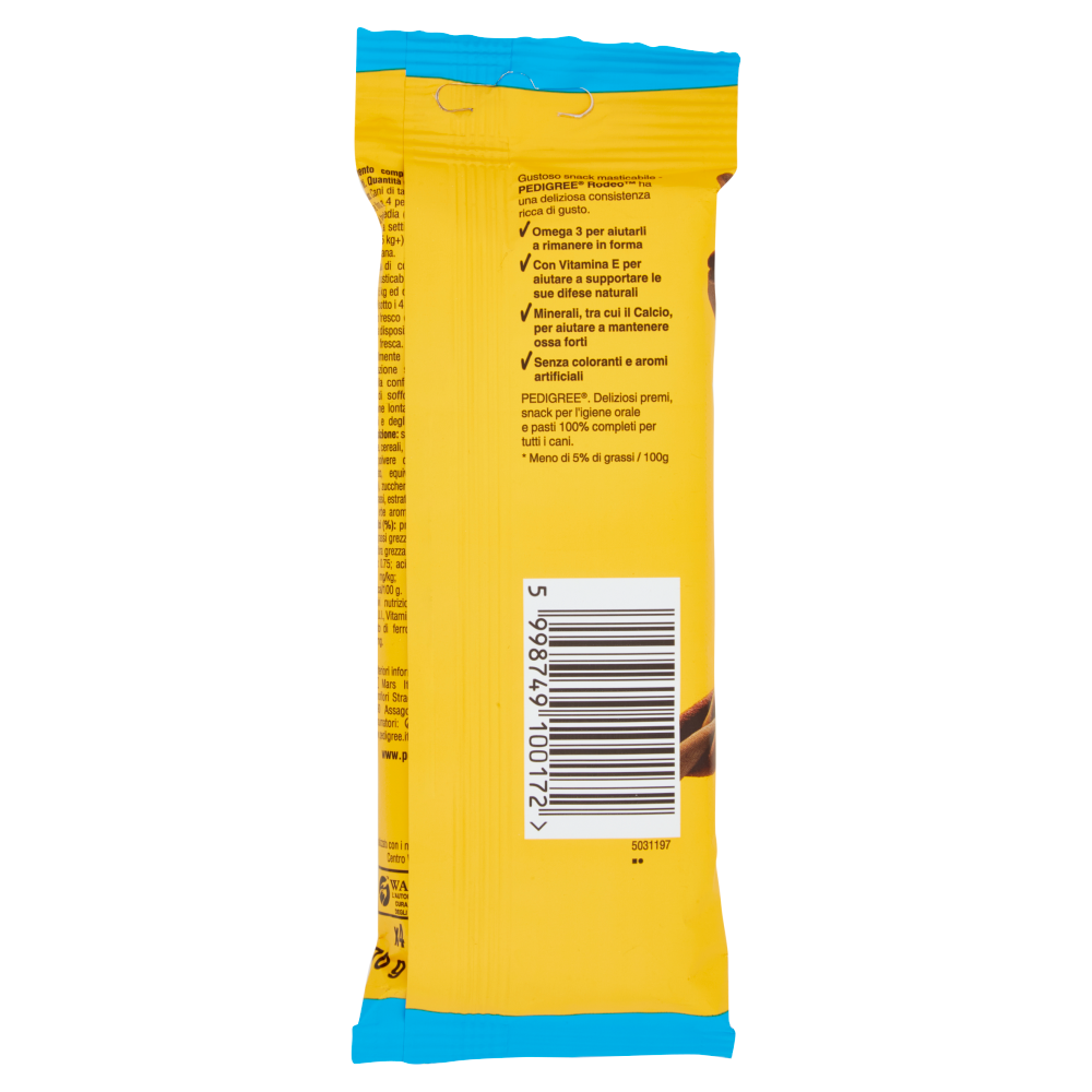 Pedigree Rodeo Ropper Snack Cane x4 con Manzo 70 g