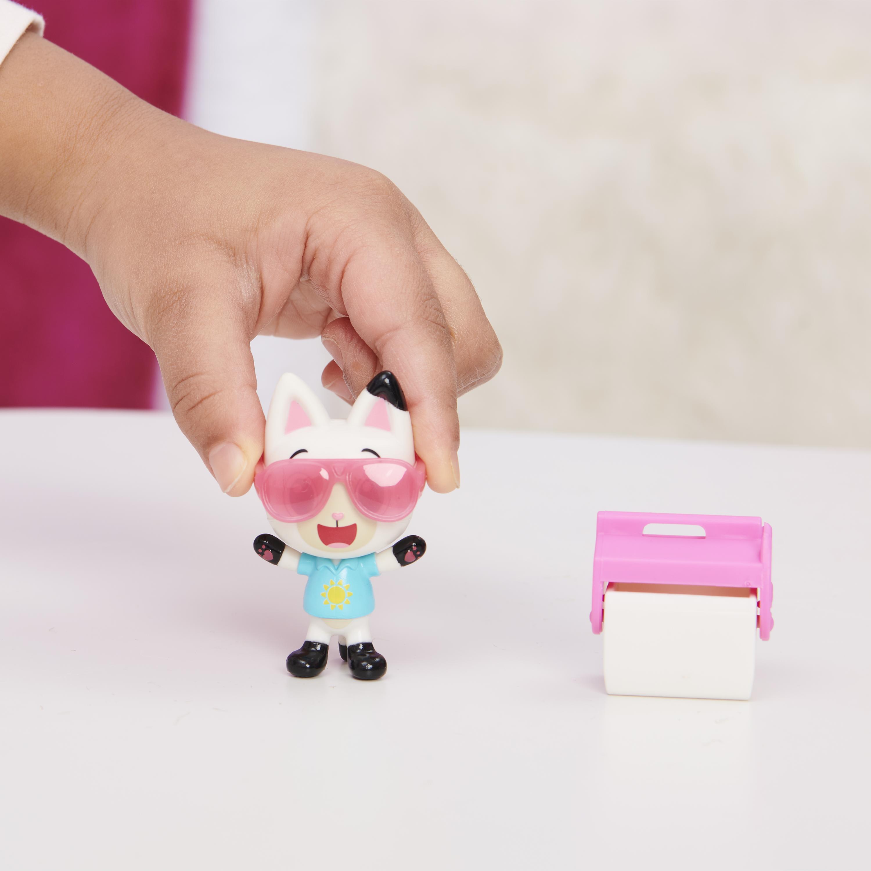 Gabby's Dollhouse , La macchina di Carlita con personaggio Pandi Panda e accessori, giochi per bambini dai 3 anni in su