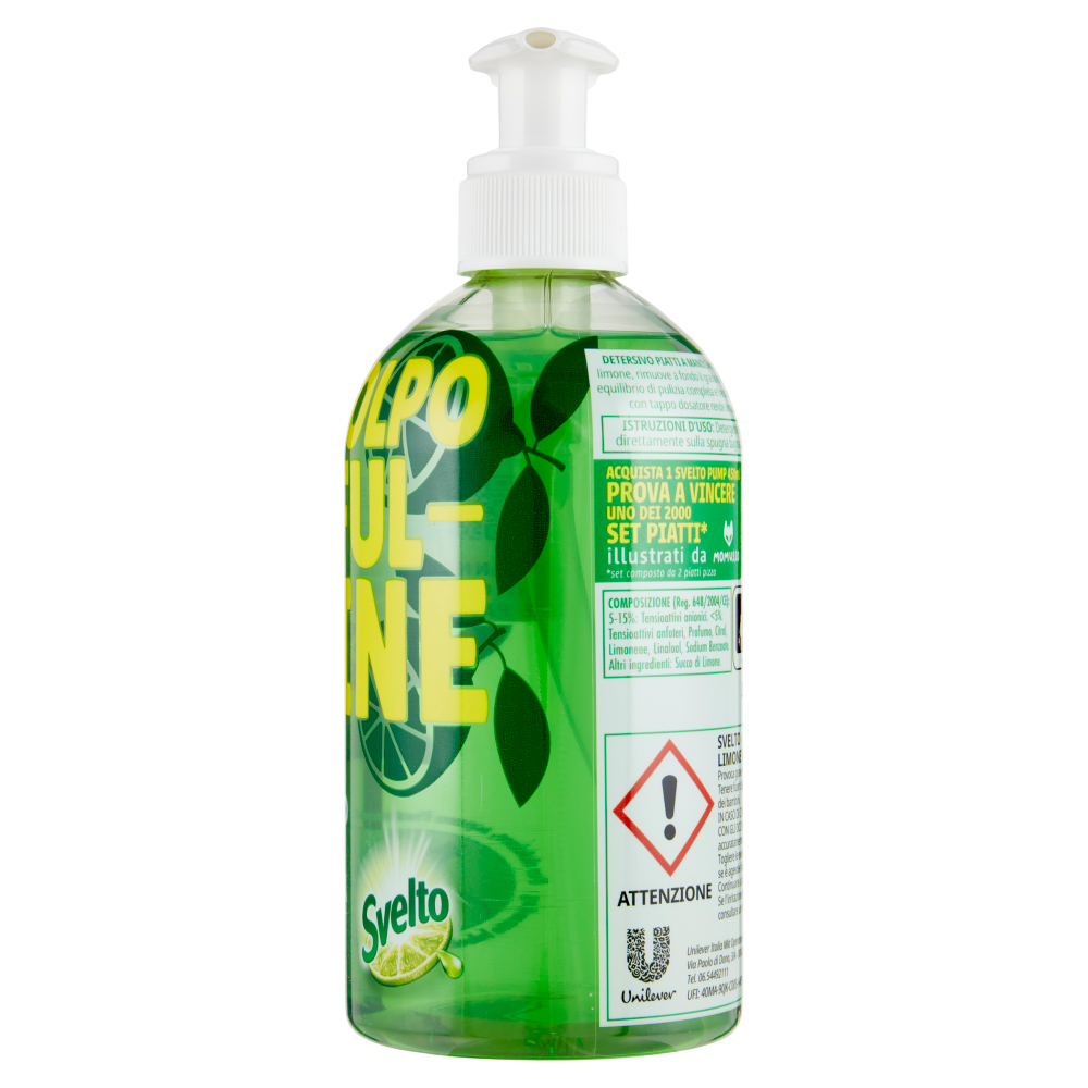 Svelto detersivo piatti limone verde 450 ml