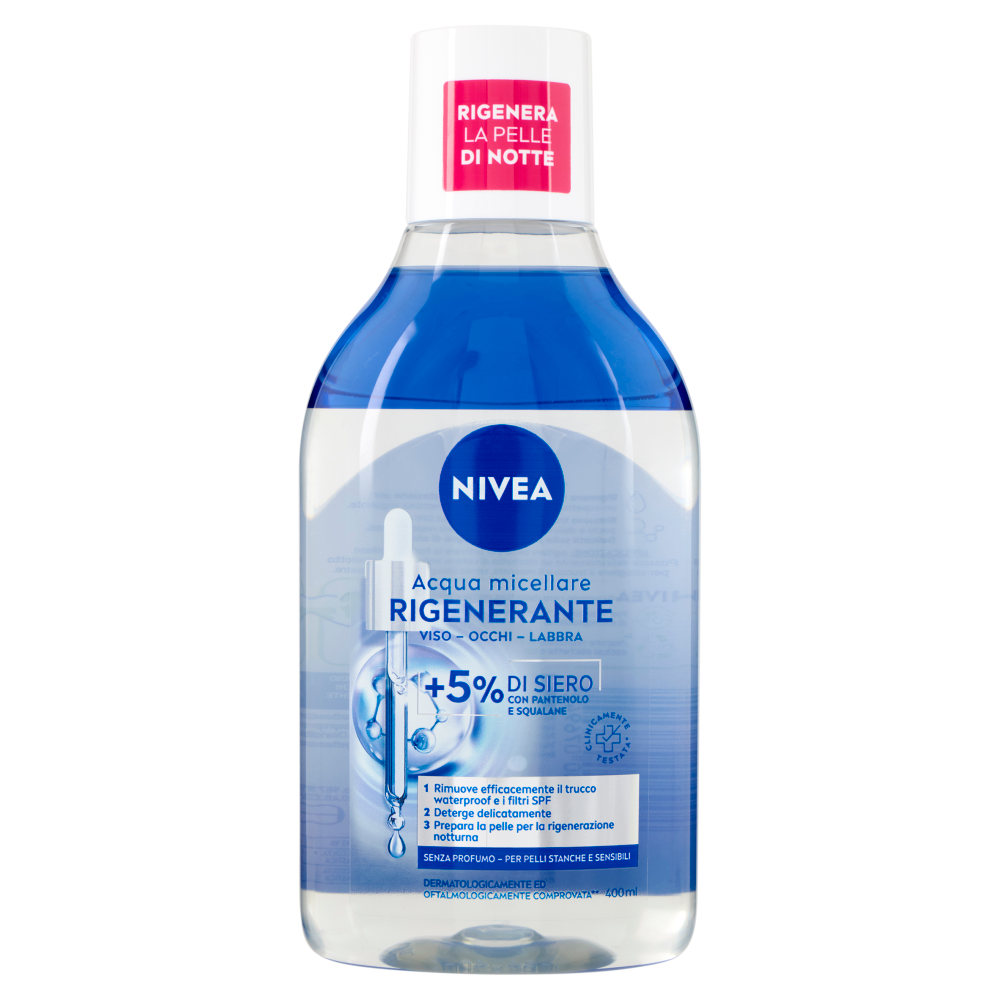 Nivea Acqua micellare Rigenerante per Pelli Stanche e Sensibili 400 ml