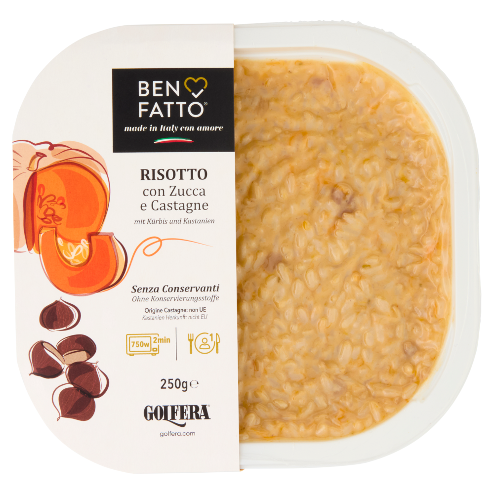 Golfera Ben Fatto Risotto con Zucca e Castagne 250 g