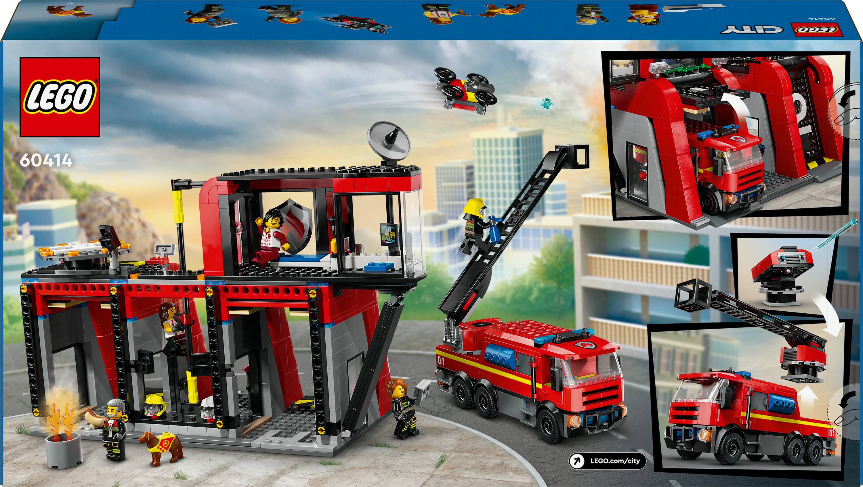 LEGO City Caserma dei pompieri e autopompa